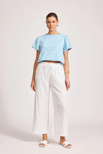 ORSULA CROP PANT - WHITE
