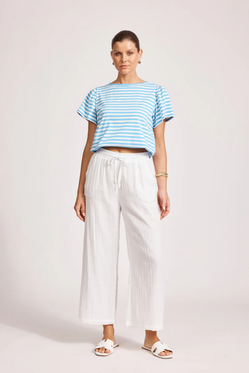 ORSULA CROP PANT - WHITE