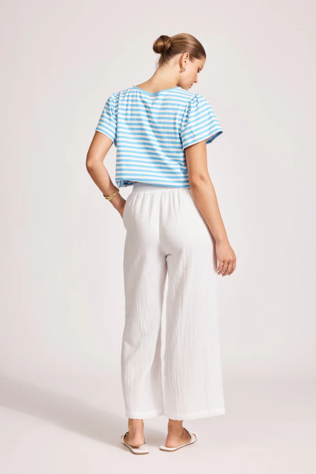 ORSULA CROP PANT - WHITE