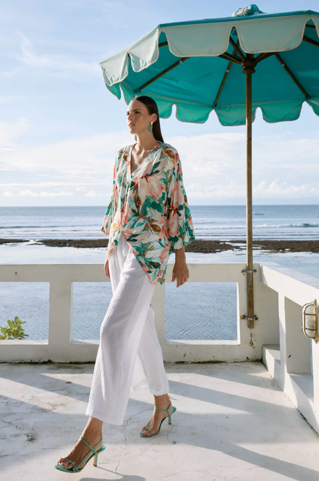 ORSULA CROP PANT - WHITE