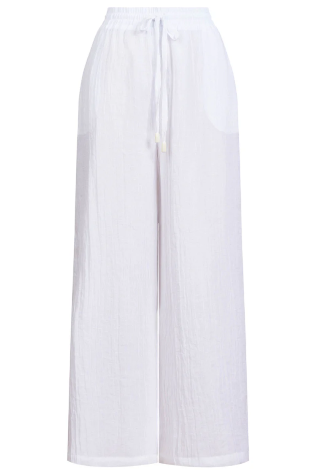 ORSULA CROP PANT - WHITE