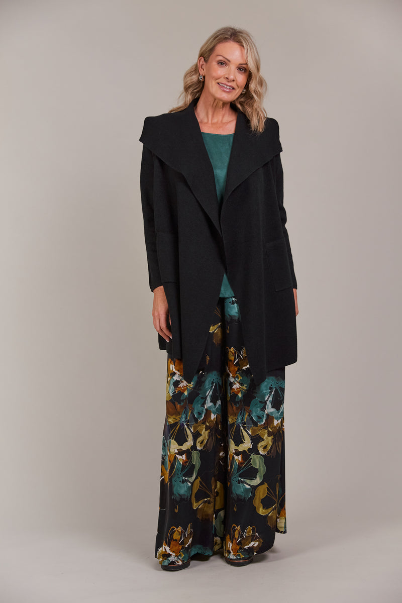 PALMER RELAXED CARDGAN - BLACK