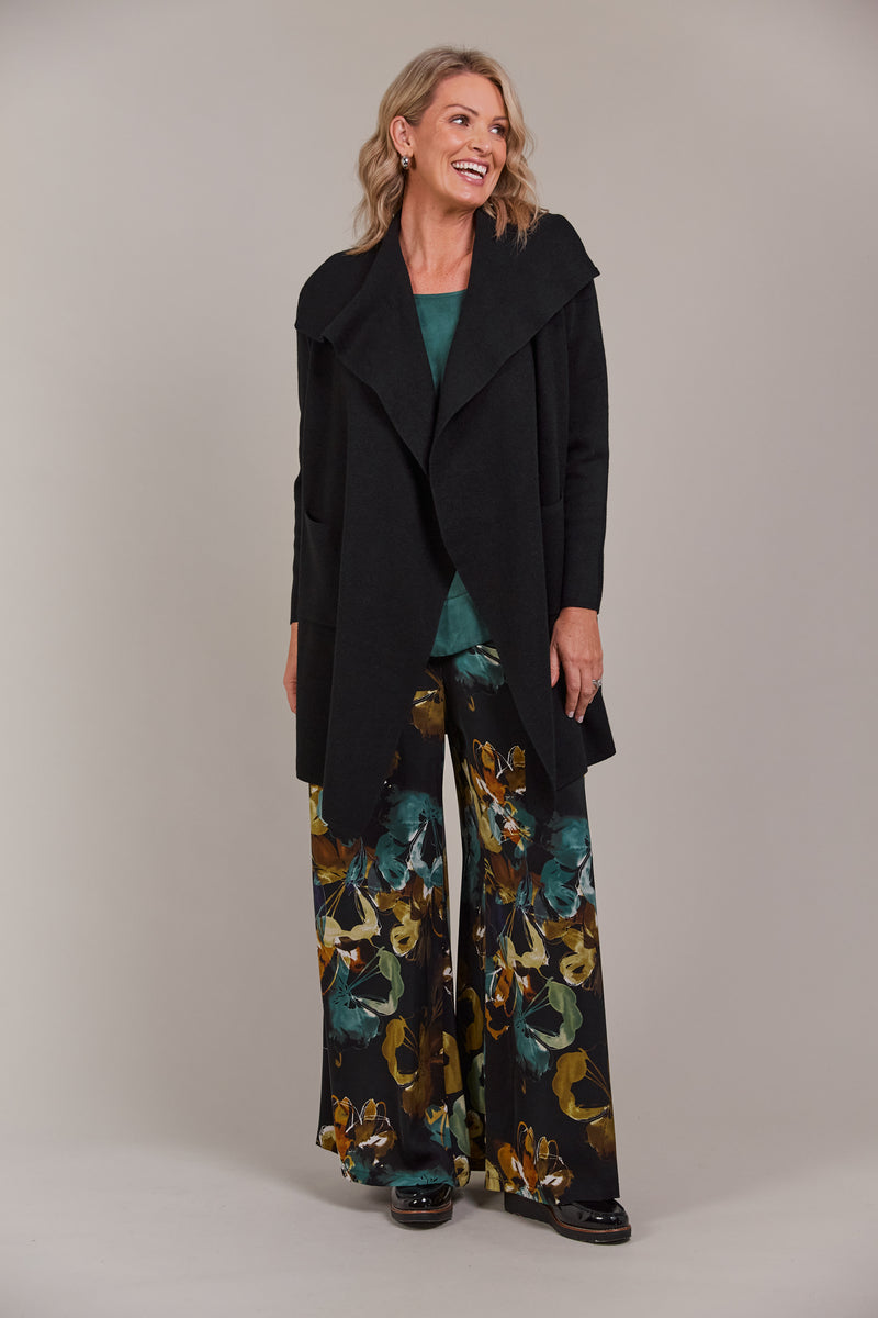 PALMER RELAXED CARDGAN - BLACK