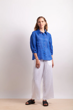 PIN TUCK SHIRT - MARINA