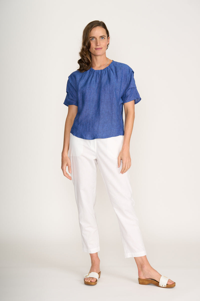 PLEAT & GREET TOP - CAPRI