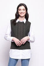 PLOT TWIST VEST - HUNTER