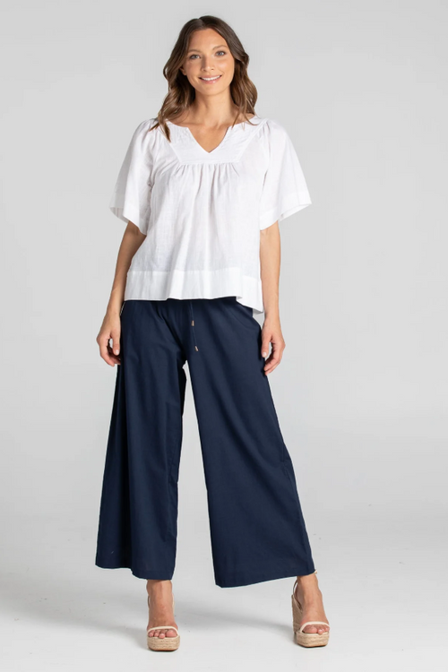 RIA BASIC PANT - NAVY