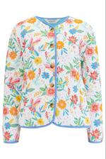 ROCCO QUILTED JACKET - OFF-WHITE, TROPICAL HUMMINGBIRD