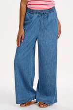 ROKSANDA WIDE LEG TROUSERS - MID BLUE DENIM