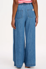 ROKSANDA WIDE LEG TROUSERS - MID BLUE DENIM