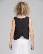 ROSE TOP - BLACK