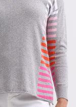 SIDE STRIPE JUMPER - LIGHT MARL