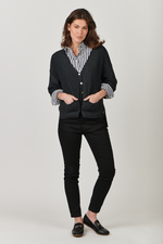 SLOUCH CARDIGAN - CHARCOAL
