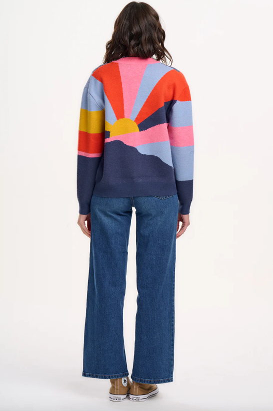 SOLANA KNITTED BOMBER - MULTI, SUNRAYS