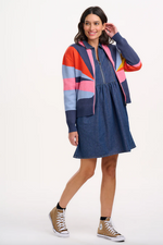 SOLANA KNITTED BOMBER - MULTI, SUNRAYS