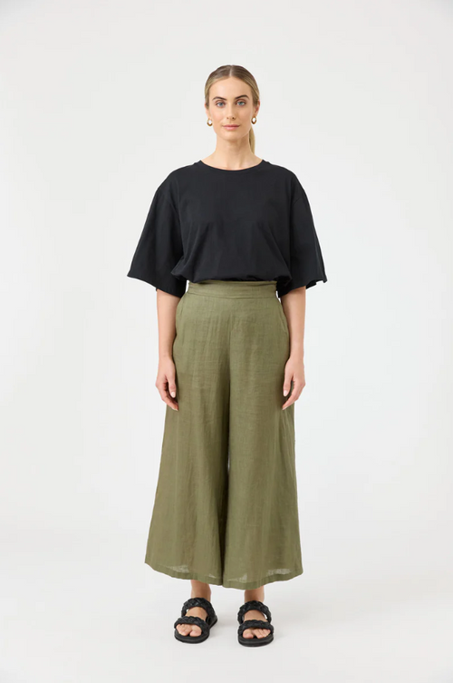 STUDIO CROP PANT - KHAKI