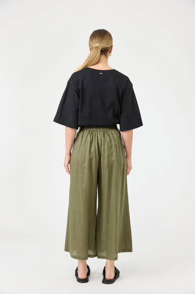 STUDIO CROP PANT - KHAKI