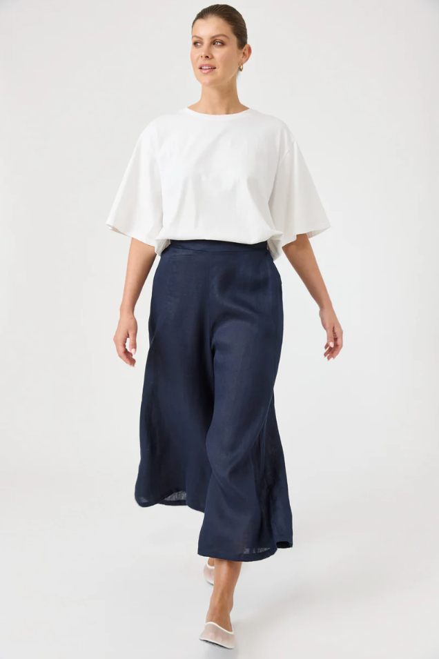 STUDIO CROP PANT - NAVY
