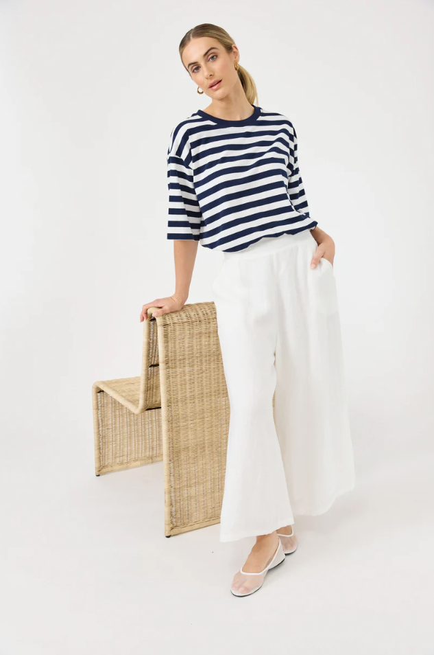 STUDIO CROP PANT - SALT