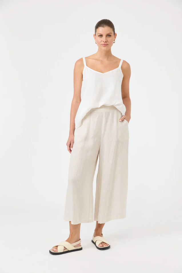 STUDIO CROP PANT - TUSK