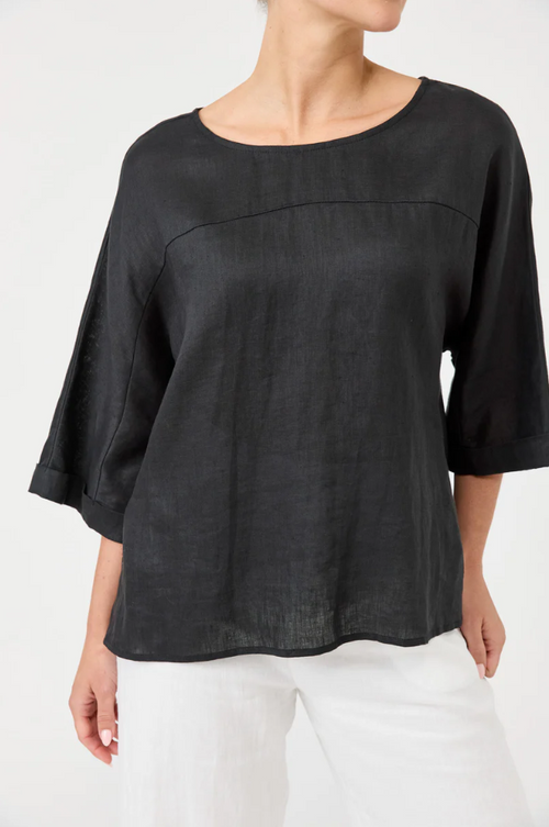 STUDIO RELAXED TOP: EBONY