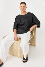 STUDIO RELAXED TOP: EBONY