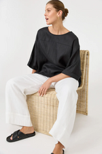STUDIO RELAXED TOP: EBONY
