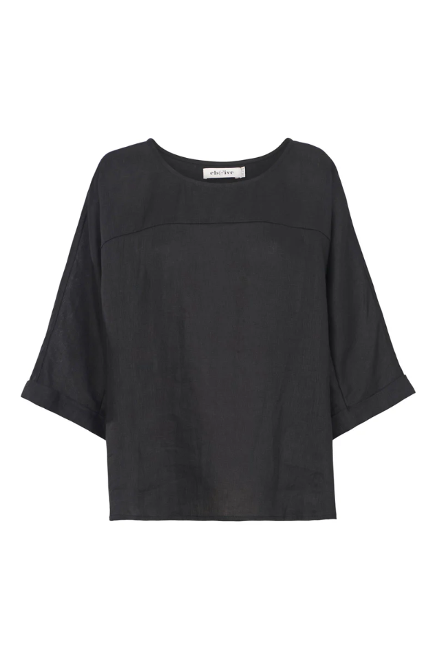STUDIO RELAXED TOP: EBONY