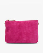 SAMANTHA CROSSBODY - HOT PINK SUEDE