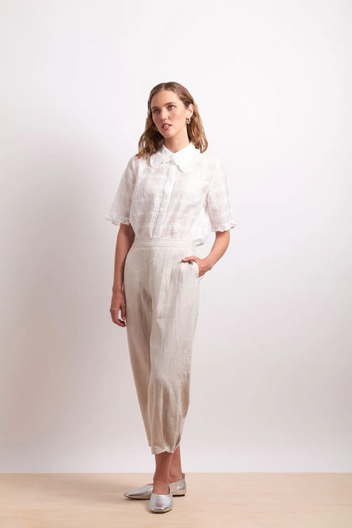 THE RUFFLES SHIRT - WHITE