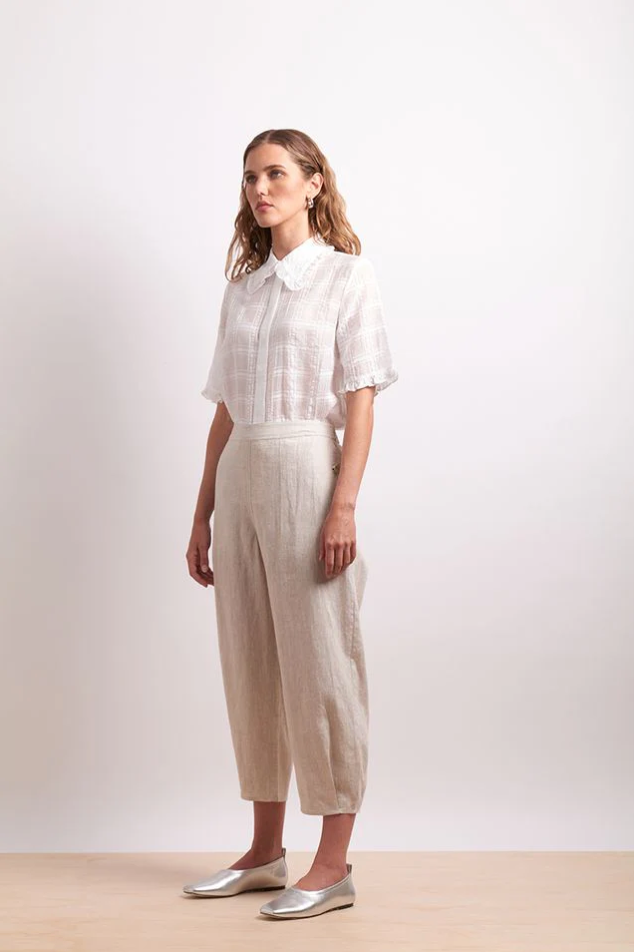 THE RUFFLES SHIRT - WHITE