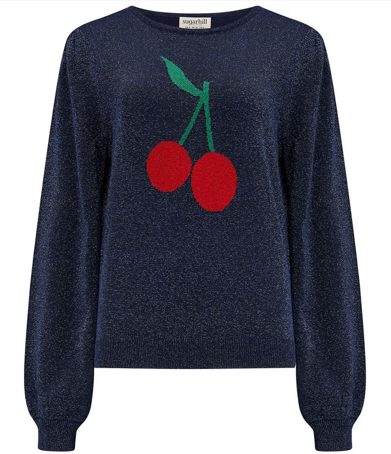 TIFF JUMPER - NAVY, CHERRY GOOD