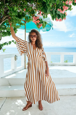 TREVILLE STRIPE MAXI DRESS