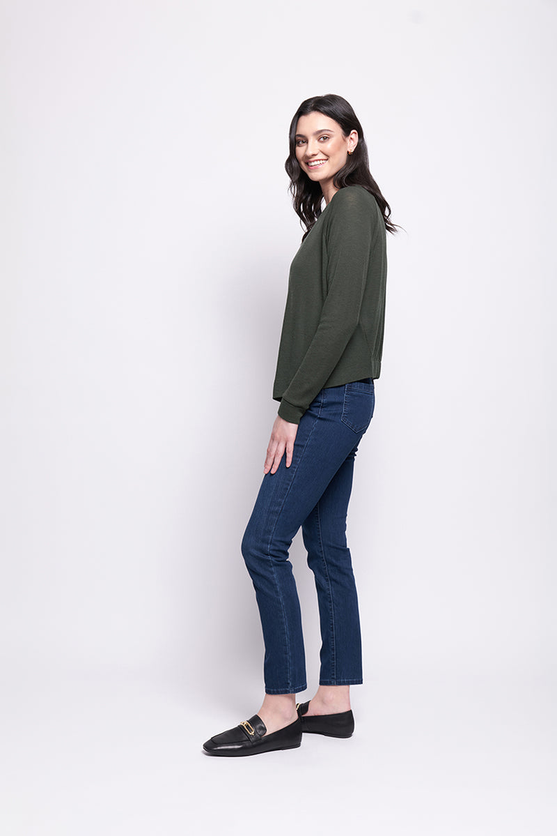 WOOL ALWAYS LOVE EWE CARDIGAN - MOSS