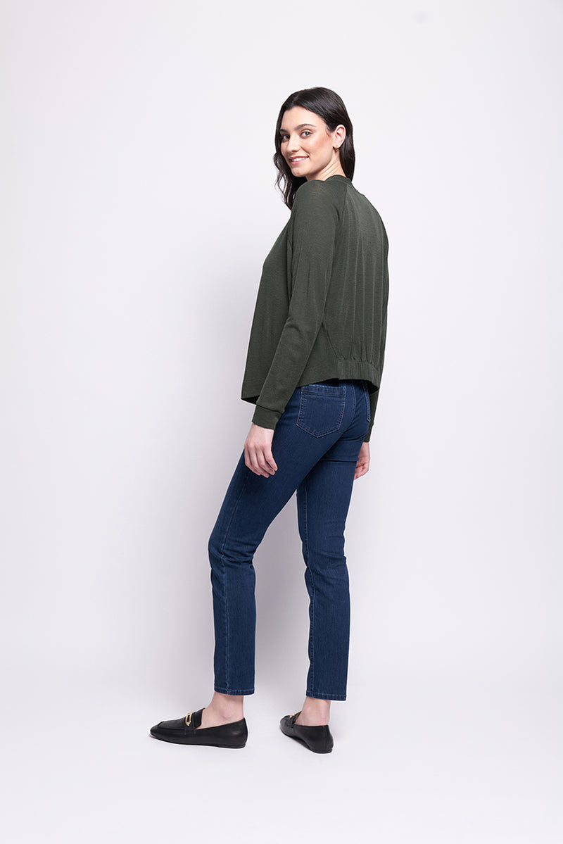 WOOL ALWAYS LOVE EWE CARDIGAN - MOSS