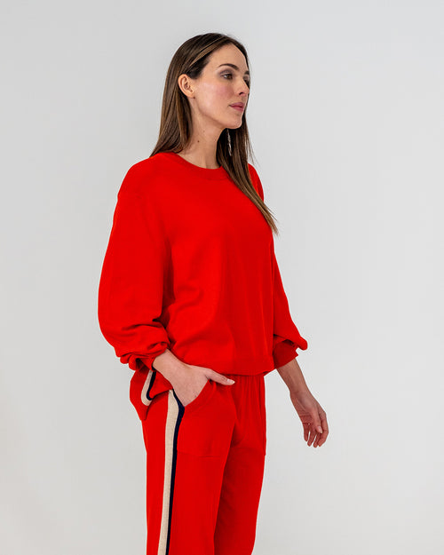 WINNIE SPEED STRIPE KNIT - POPPY