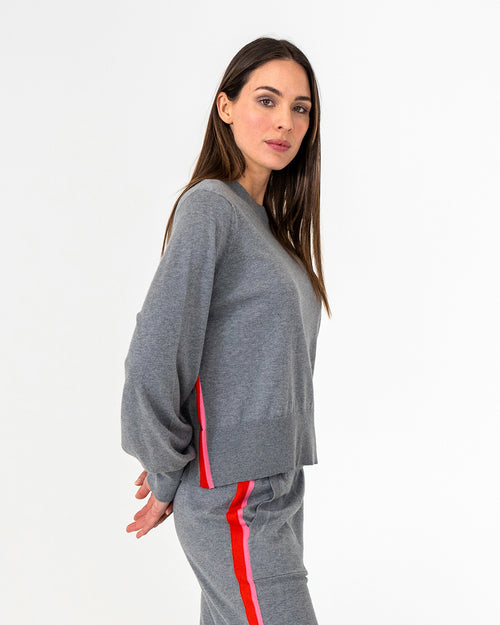WINNIE SPEED STRIPE KNIT - THUNDER GREY