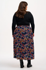ZORA SKIRT - NAVY, MIDNIGHT WOODLAND