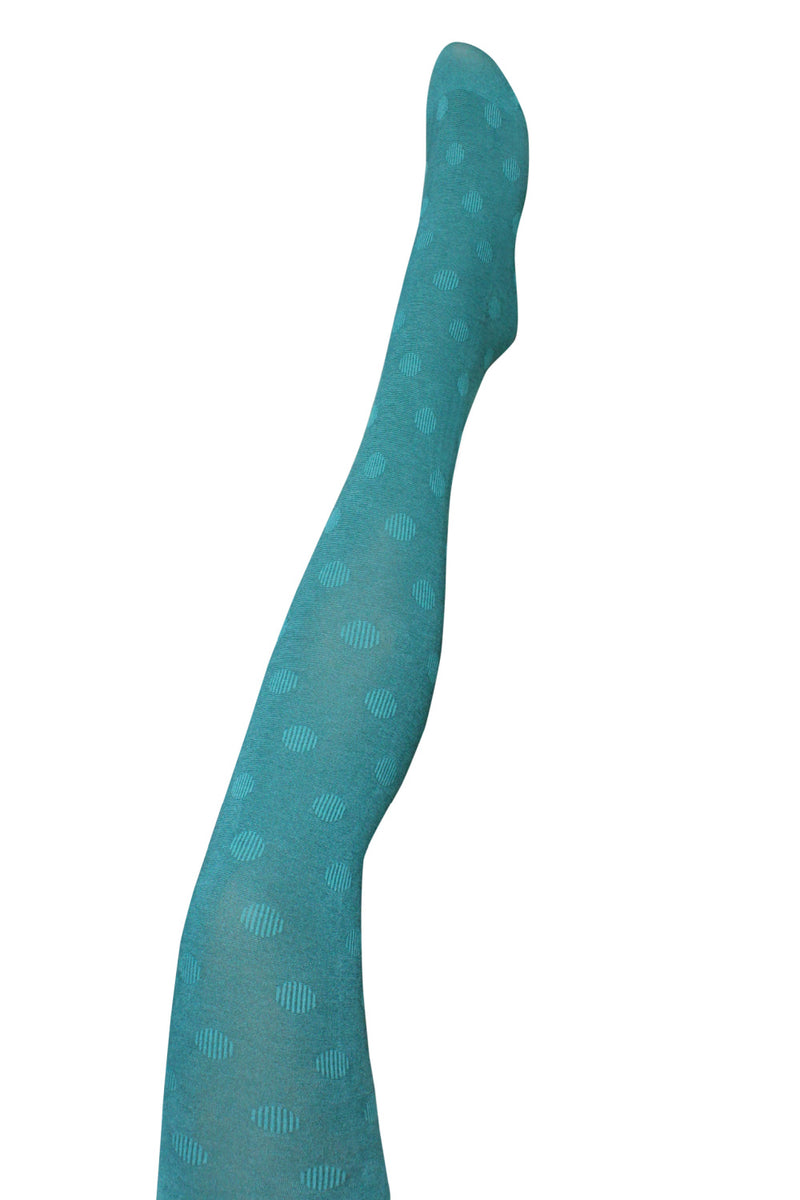 CIRQUE ORGANIC COTTON TIGHTS IN TEAL