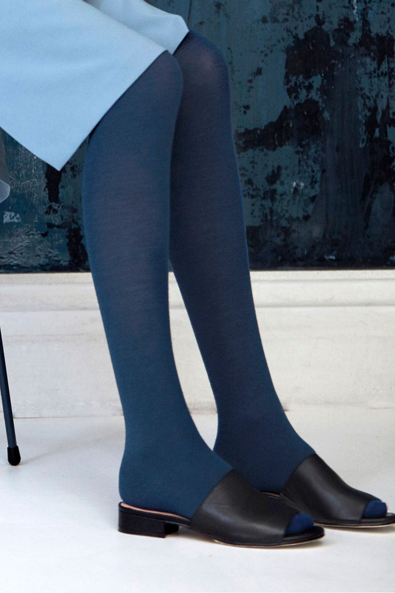 LUXE WOOL TIGHTS - SLATE